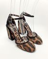 Sapato Dolce & Gabanna Leopard Crystal Pumps 