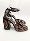 Sapato Dolce & Gabanna Leopard Crystal Pumps 
