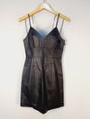 Vestido Carmim couro