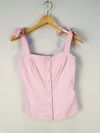 Blusa Juliana Sanmartin couro