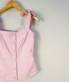 Blusa Juliana Sanmartin couro