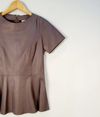 Blusa Tannerie couro