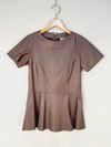Blusa Tannerie couro