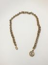 Cinto Gucci Antique Gold Double G 