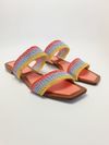 Rasteira Alexandre Birman Georgia Slide Salmon Pink