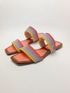 Rasteira Alexandre Birman Georgia Slide Salmon Pink