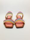 Rasteira Alexandre Birman Georgia Slide Salmon Pink