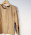 Blusa Francy Vasconcelos couro