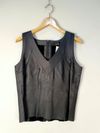 Blusa Claudia Martinez couro