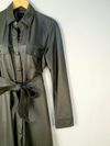 Vestido M.Leal couro