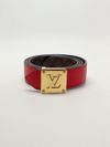 Cinto Louis Vuitton Initiales reversível 