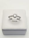Anel Solitário Tiffany & Co. Soleste Oval ouro branco 18K 