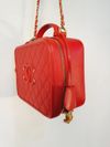 Bolsa Chanel CC Filigree Vanity Case Large 