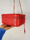 Bolsa Chanel CC Filigree Vanity Case Large 