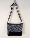 Bolsa Chanel Gabrielle Hobo Medium Chevron Tweed & Transparent PVC 