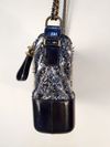 Bolsa Chanel Gabrielle Hobo Medium Chevron Tweed & Transparent PVC 