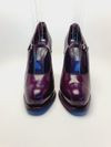 Sapato Prada Purple Leather Mary Jane Platform Pump 