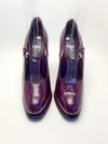 Sapato Prada Purple Leather Mary Jane Platform Pump 