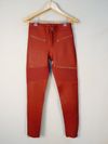 Calça Lu Brandão couro 