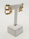 Brinco Merci ouro amarelo 18K