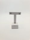 Brinco Merci ouro branco 18K