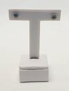 Brinco Merci ouro branco 18K