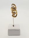Brinco Merci ouro amarelo 18K