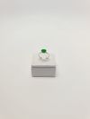 Anel Merci ouro branco 18K