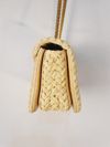 Bolsa Valentino One Stud Small Raffia Shouder Bag 