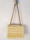 Bolsa Valentino One Stud Small Raffia Shouder Bag 