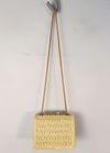 Bolsa Valentino One Stud Small Raffia Shouder Bag 