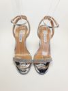 Sandália Aquazzura Wow Crystal Wedge 95