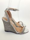 Sandália Aquazzura Wow Crystal Wedge 95