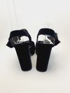 Sandália Prada Velvet Crystal Embellished Plataform 