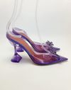 Sapato Amina Muaddi Rosie Glass Slingback Pump