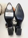 Slingback Chanel Leather D'Orsay Ankle Strap Pumps 