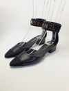 Slingback Chanel Leather D'Orsay Ankle Strap Pumps 