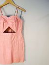 Vestido Zinnia couro 