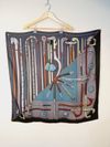 Lenço Hermès Cannes et Cannes Silk Carré 90 