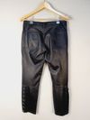 Calça Carina Duek couro 