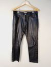 Calça Carina Duek couro 