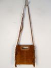 Bolsa Maje Topstitched Suede M Bag