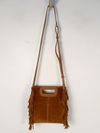 Bolsa Maje Topstitched Suede M Bag