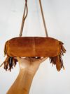 Bolsa Maje Topstitched Suede M Bag