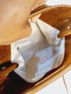 Bolsa Maje Topstitched Suede M Bag