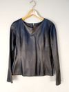 Blusa Tássia Ely couro