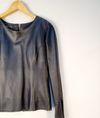 Blusa Tássia Ely couro