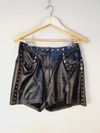 Shorts Saia Nati Vozza couro