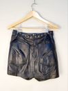 Shorts Saia Nati Vozza couro
