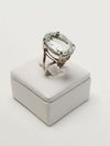 Anel em ouro branco 18K